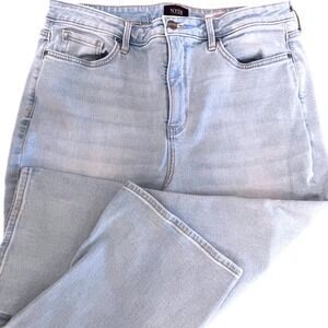 NYDJ Lift Tuck Technology Jeans Sz 14 Light Wash Bootcut Straight Stretch Denim